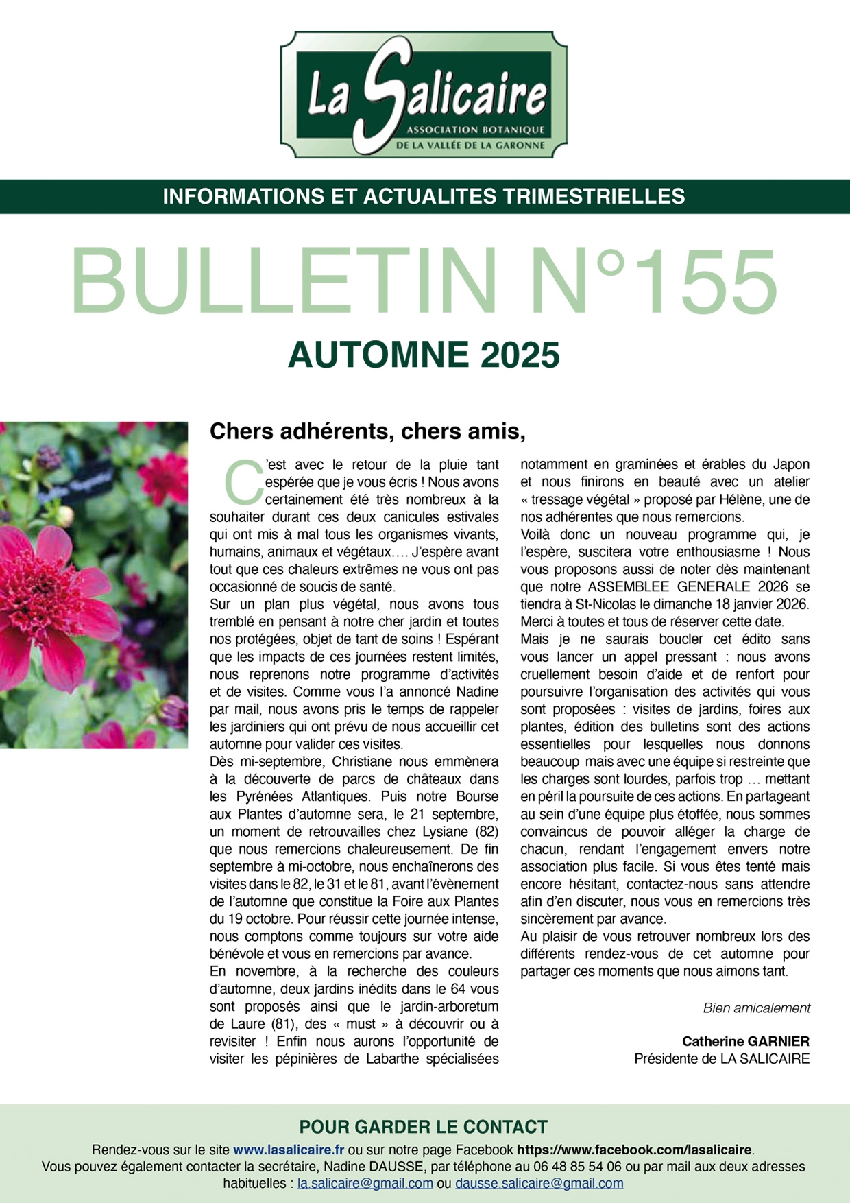Le bulletin trimestriel