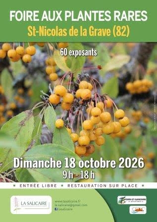 Foire aux plantes octobre 2026