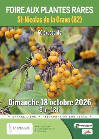 Foire aux plantes octobre 2026